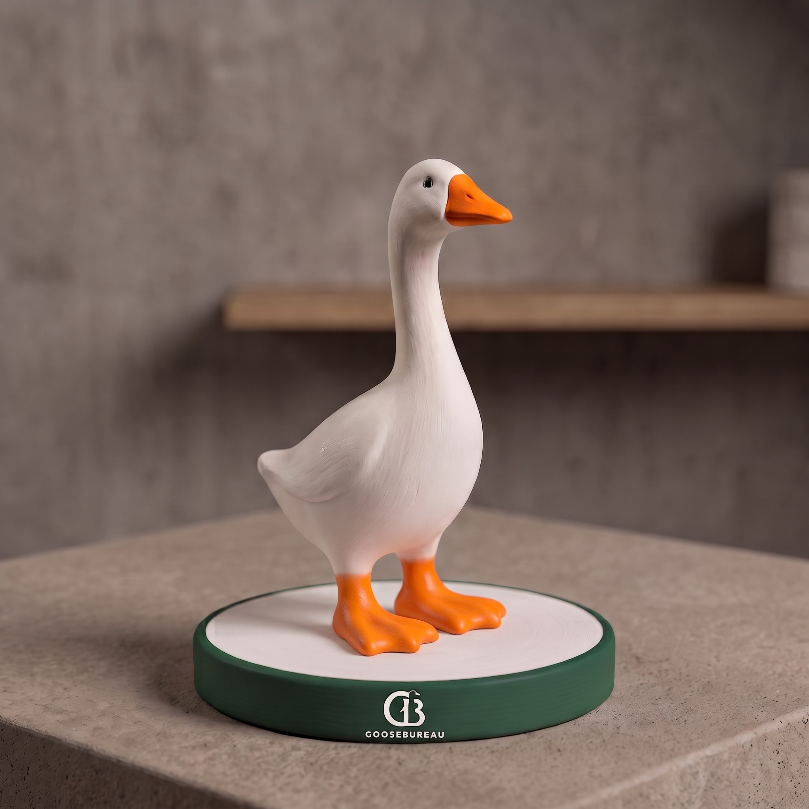 The Hatchling desk goose figurine
